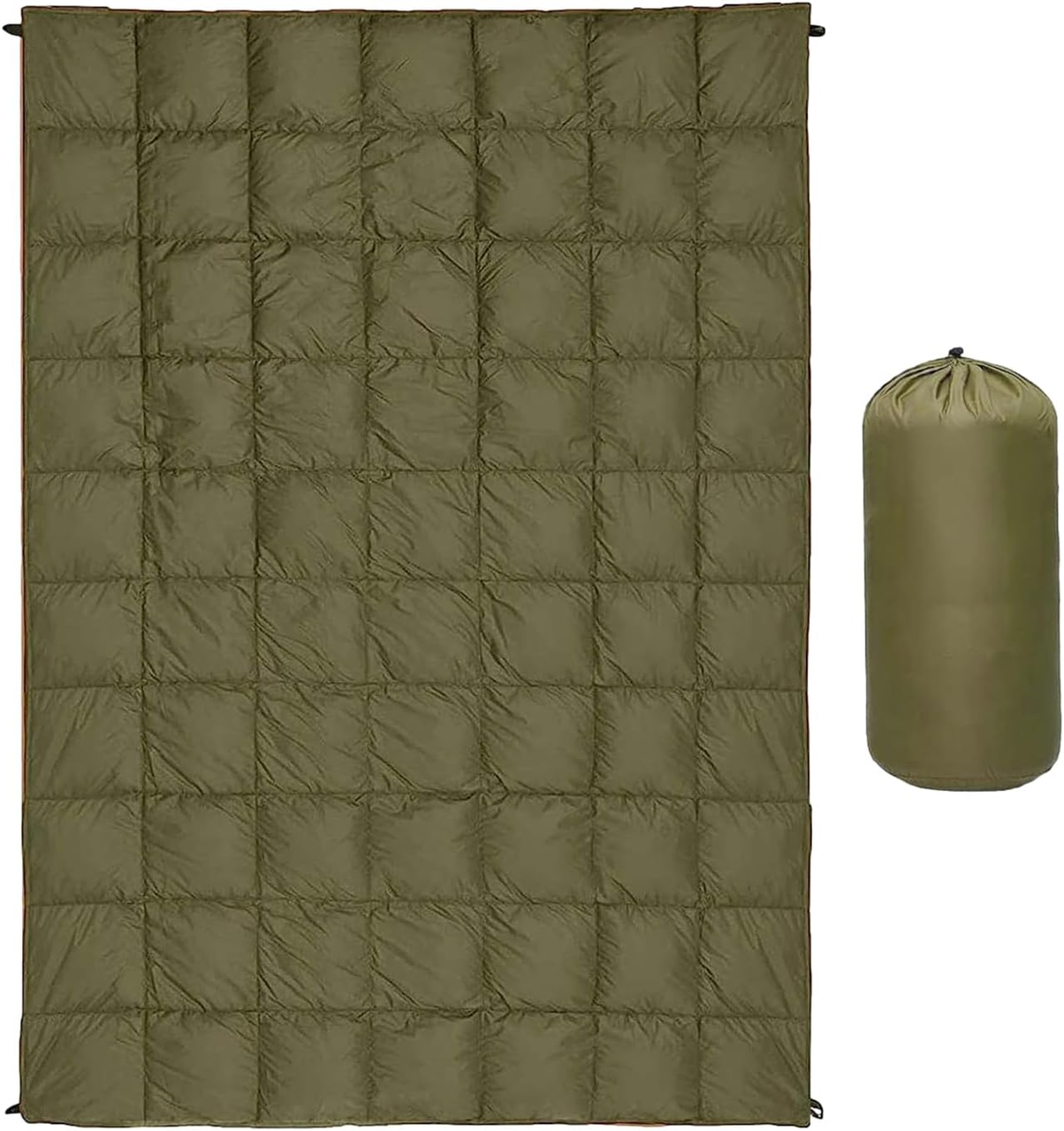 Водонепроникна пухова ковдра 200x140 см для туризму та походів