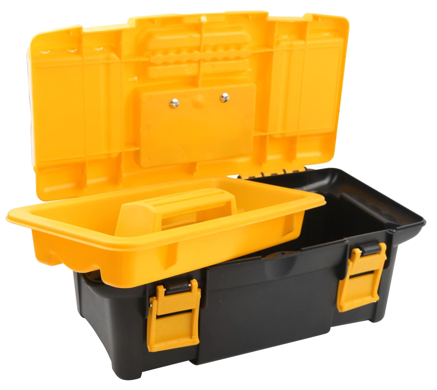 Ящик для инструмента Tolsen 80190 пластиковый 8 секций 34x18x13 см Черный/Желтый (647354) Ящик для инструмента Tolsen 80190 пластиковый 8 секций 34x18x13 см Черный/Желтый (647354)