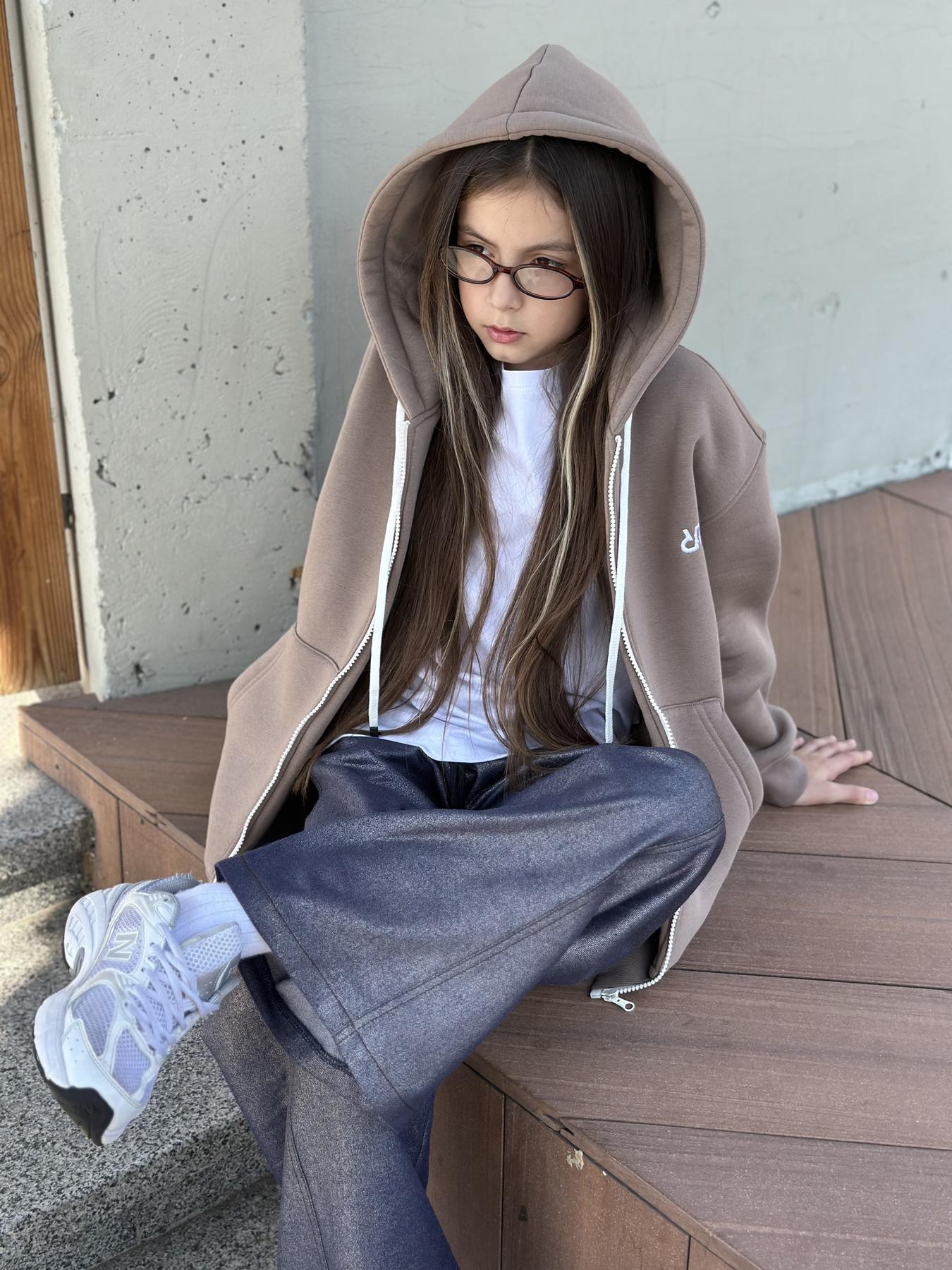 Худи на флисе зип IRmAS 1303 164 см Мокко