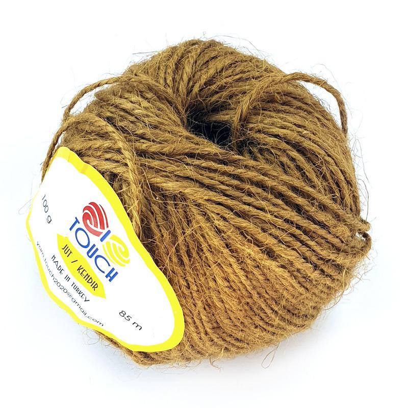 Пряжа Jut I Touch 4 Горчица (5986)