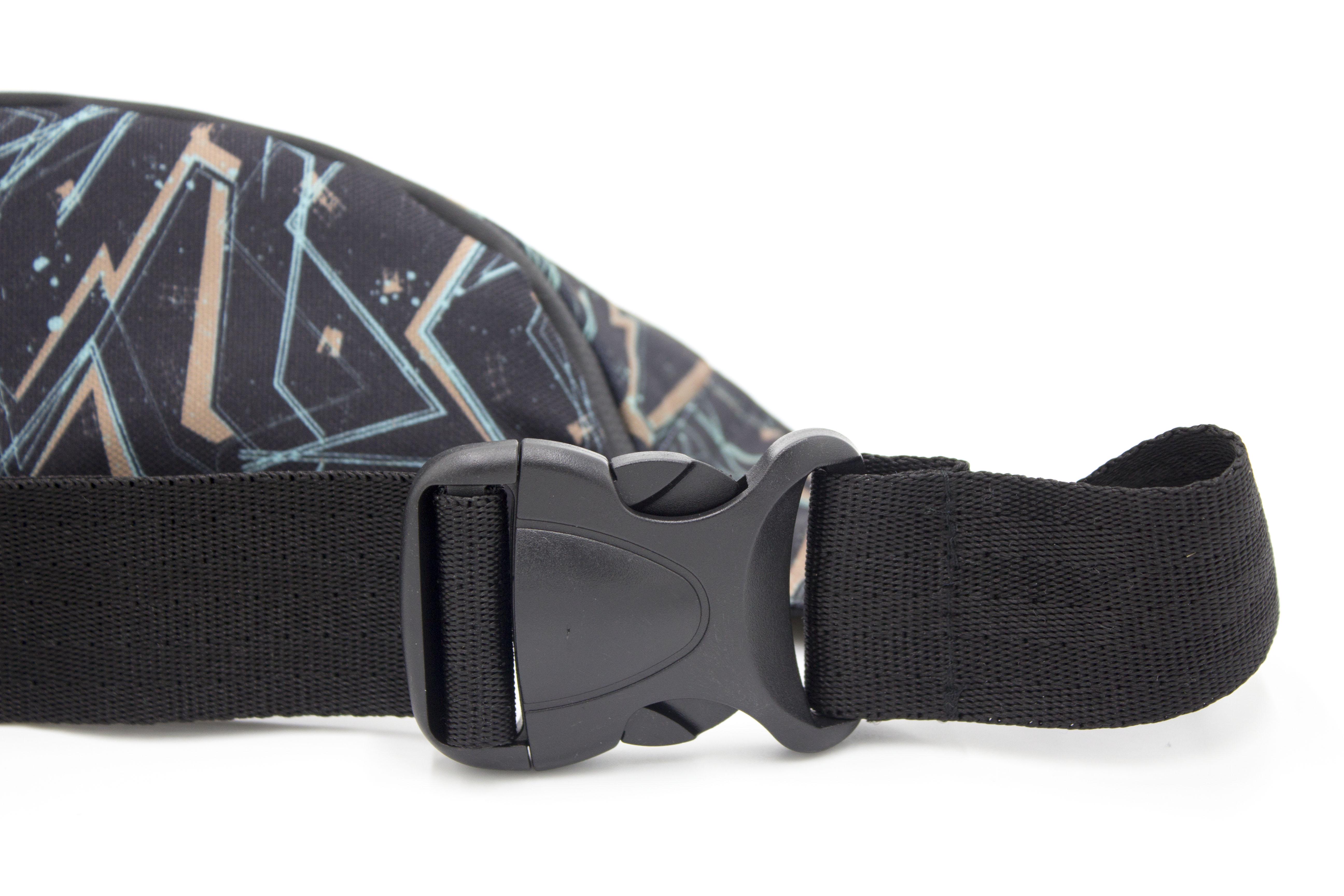 Сумка бананка Геометрія Чорний (BG-006) - фото 6