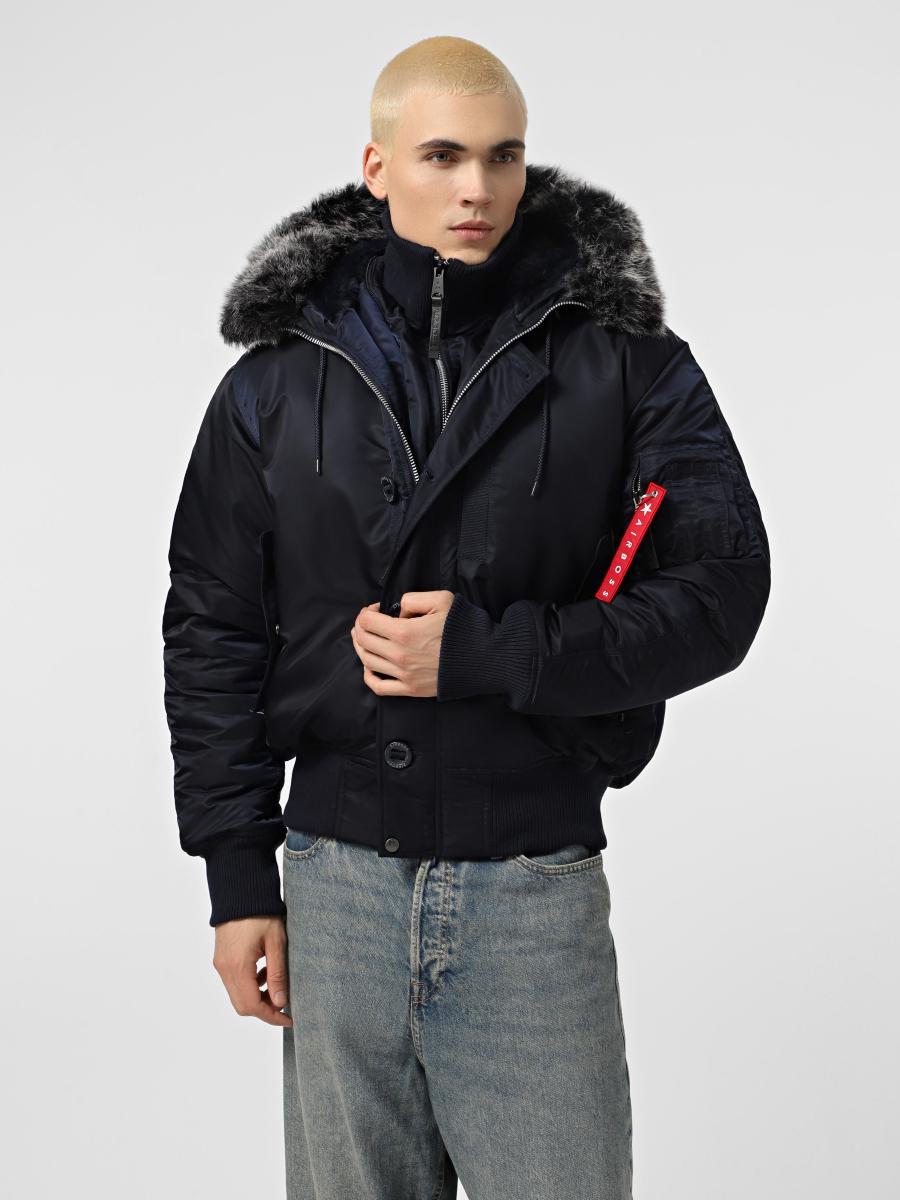 Куртка зимова коротка Airboss N-2B Starhawk 4XL Синій (125595)