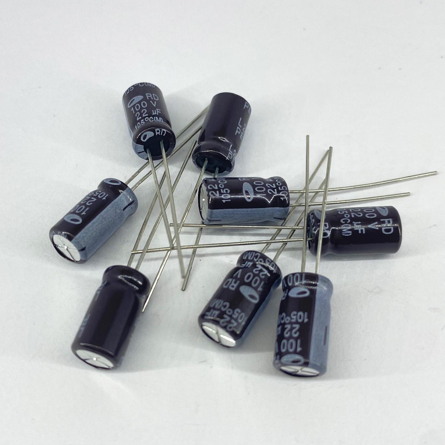 Электролитические конденсаторы Samwha 22 мкф 100V 6,3x11 мм 105 °C (5261)