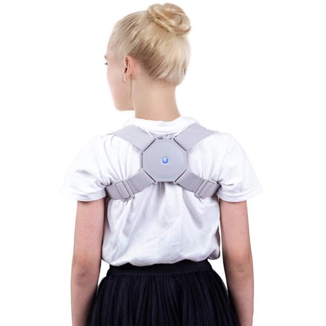 Умный корректор осанки SUNROZ Intelligent Posture Reminder Регулируемый электронный Серый (SUN7749) - фото 2