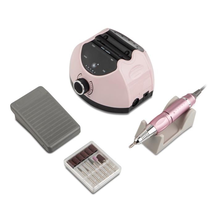 Фрезер для манікюру Bucos Nail Drill X4 PRO 65 Вт 35 000 об/хв Smooth pink - фото 6