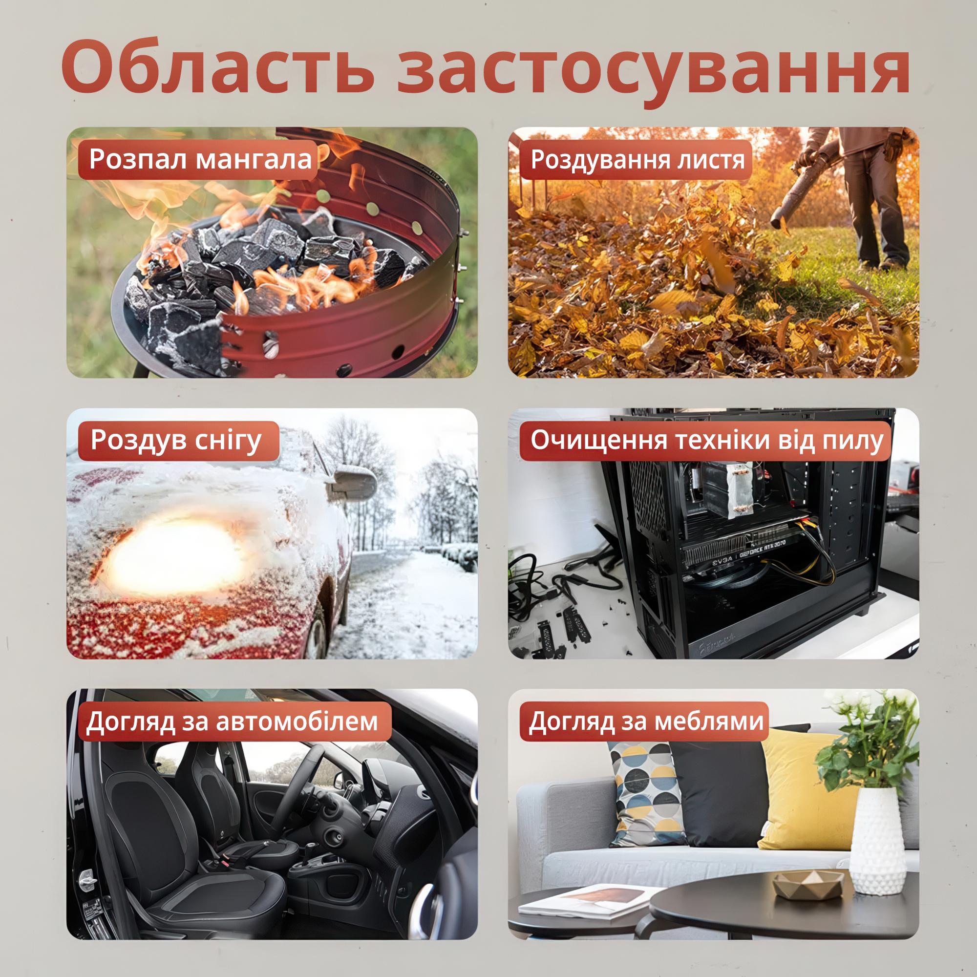 Повітродувка-пилосос акумуляторна на 2 акумулятори з регульованою швидкістю обдування - фото 4 Повітродувка-пилосос акумуляторна на 2 акумулятори з регульованою швидкістю обдування - фото 4
