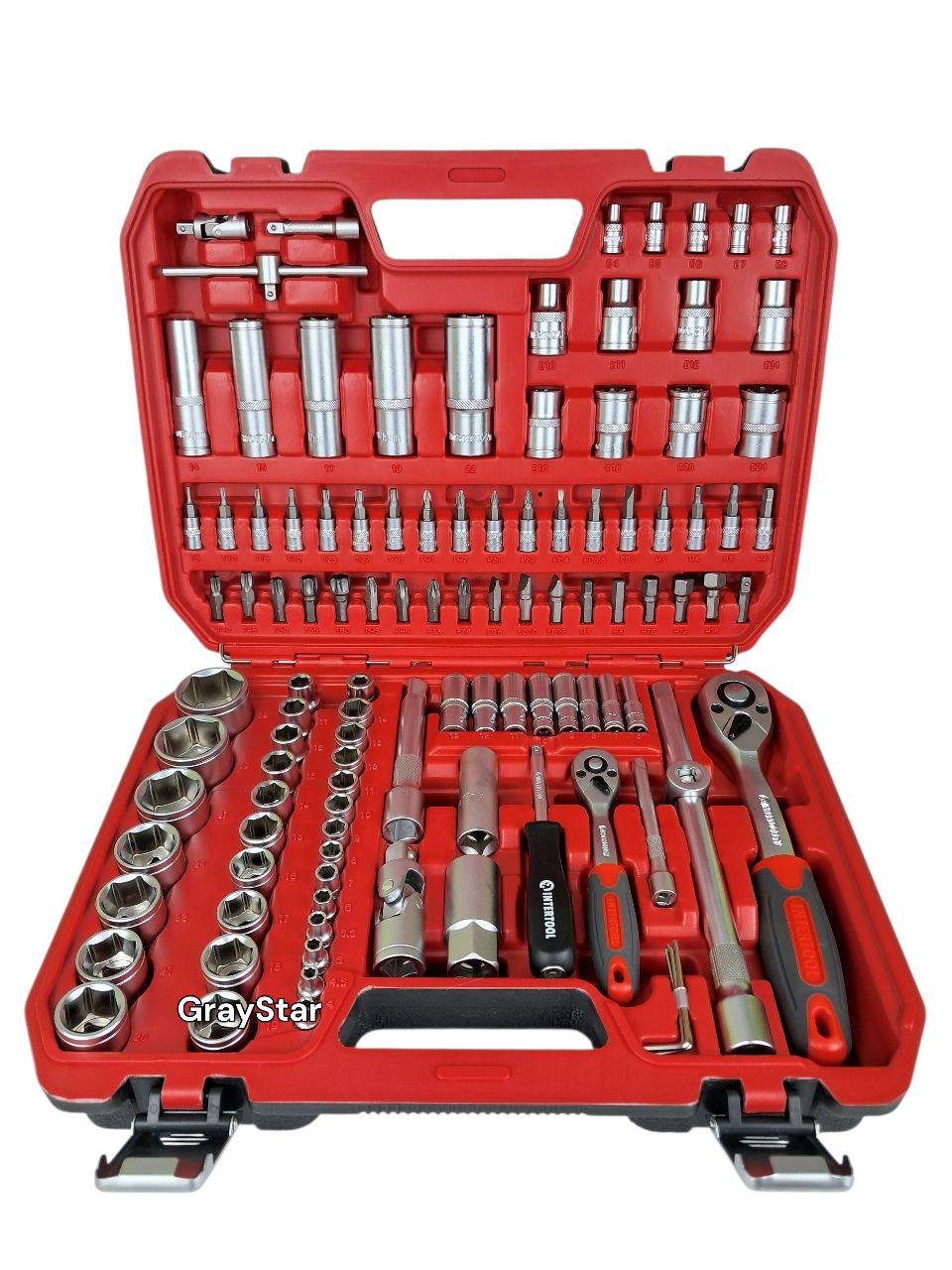 Набір інструментів Intertool 110 предметів (ET-9108)