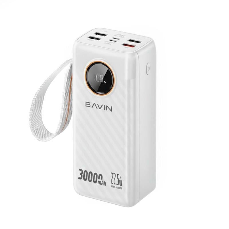 Повербанк BAVIN PC1155S 30000 mAh FAST CHARGING 22,5W White (Y-PC1155S-WH)