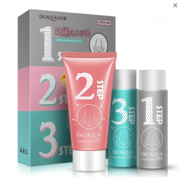 Набор для удаления черных точек BIOAQUA Remove Black Heads 3-step Kit (2118481205)