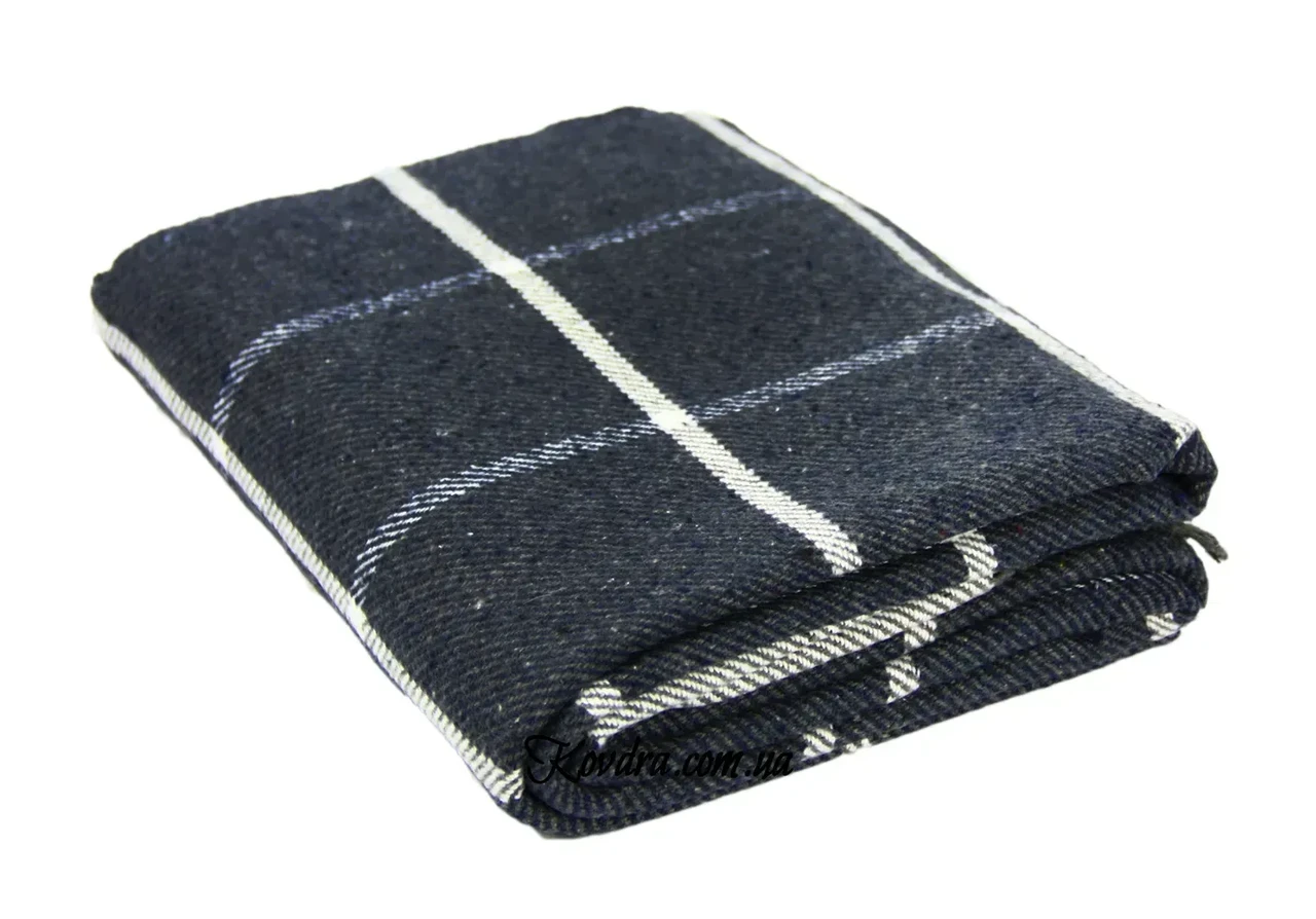 Плед хлопковый Vladi Валенсия №6 Harry евро Бело-синий (28092249)