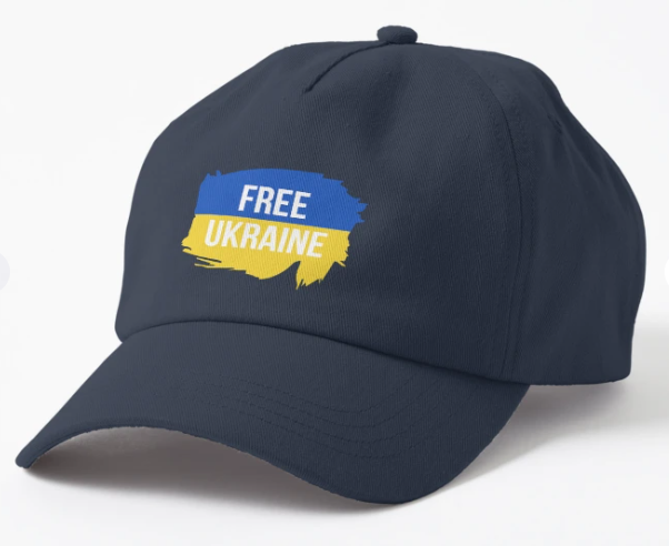 Кепка унисекс Malfini с патриотическим принтом Free Ukraine Свободная Украина Темно-синий (УКР21К-3)