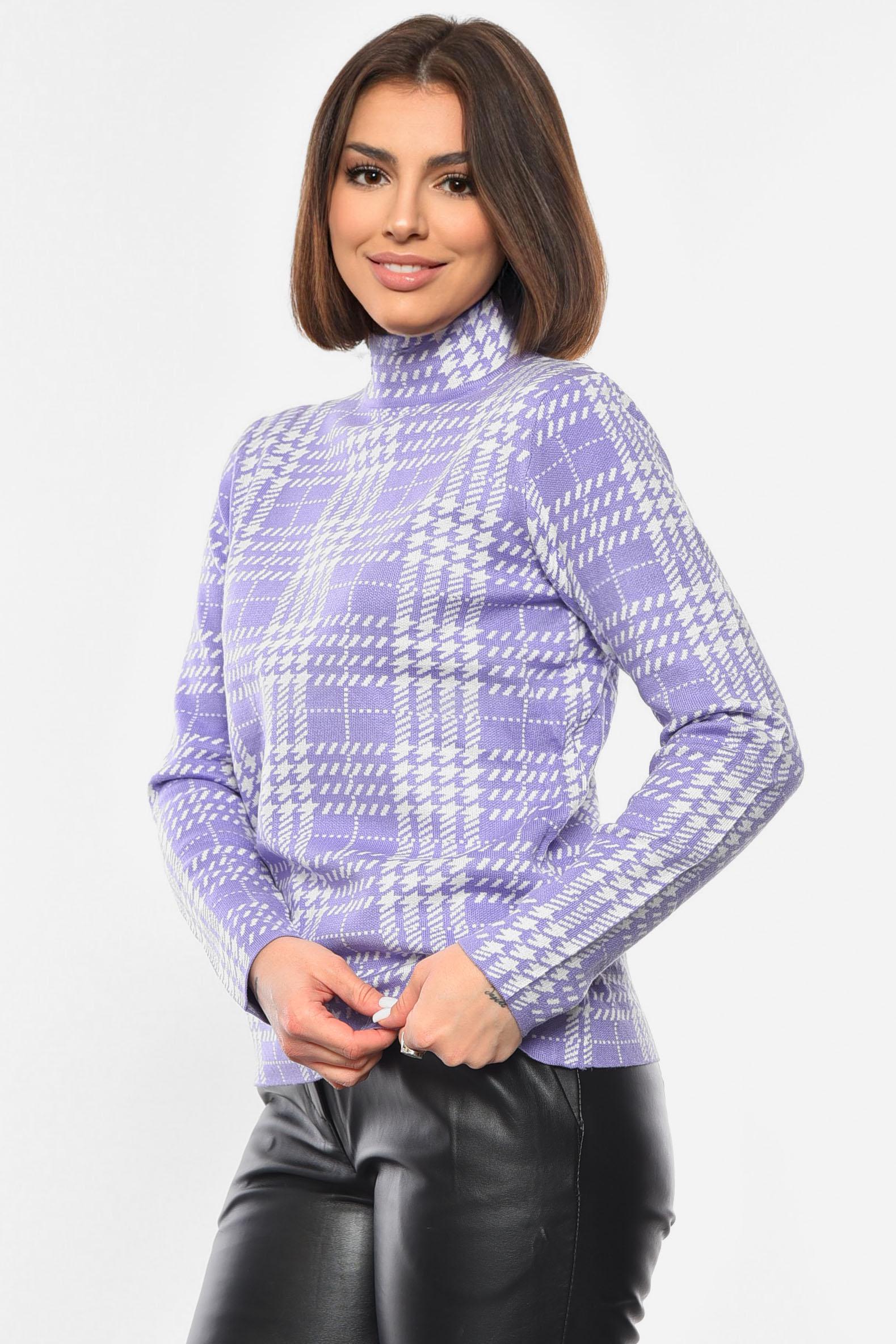 Светр жіночий S-M Фіолетовий (192417) - фото 2 Светр жіночий S-M Фіолетовий (192417) - фото 2