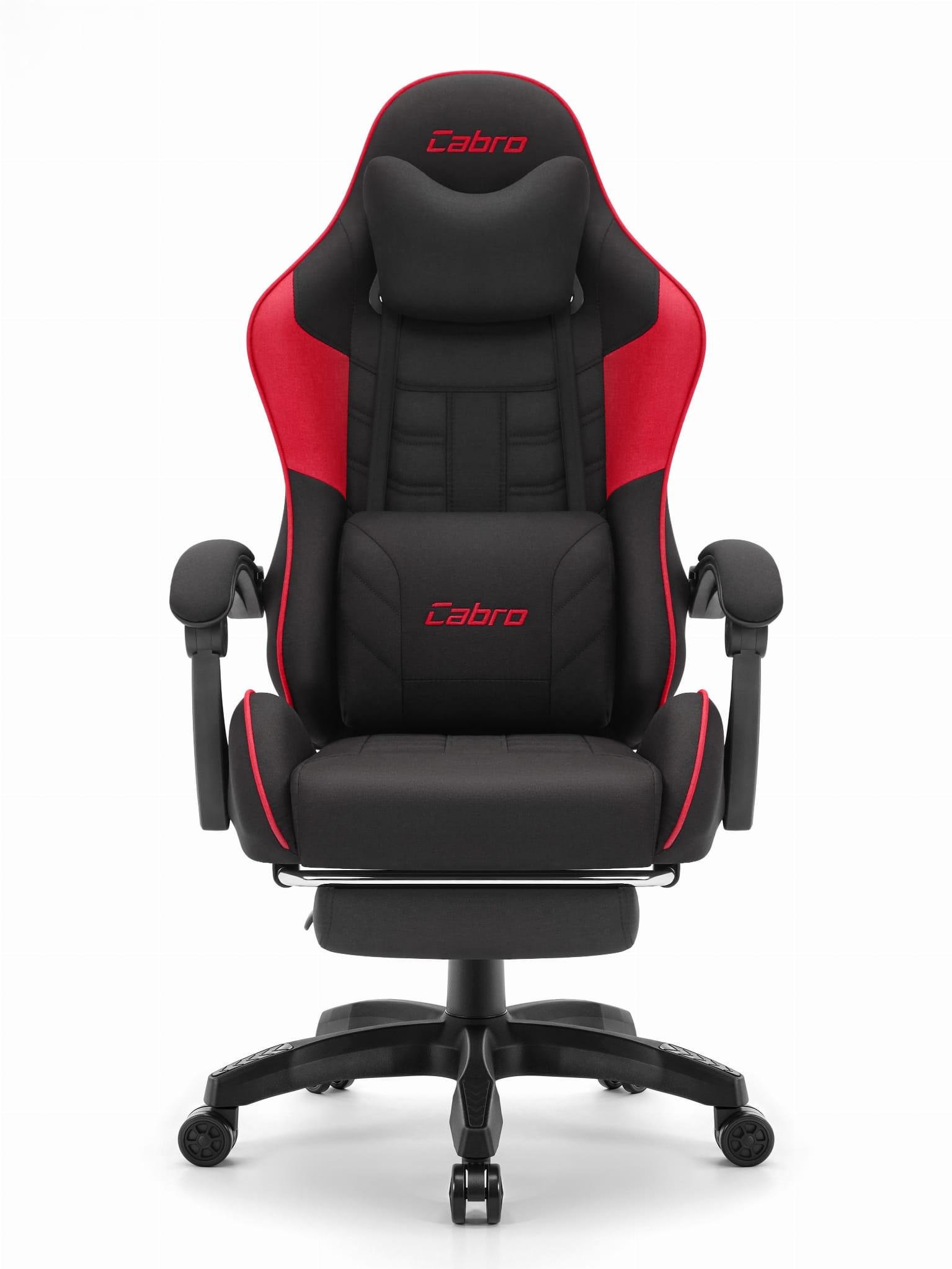Геймерское кресло Cabro C501 ткань Black-Red (5907196010576)