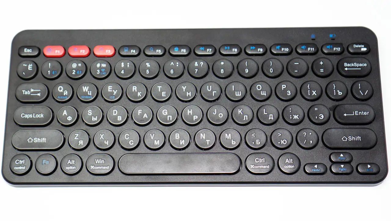 Комплект клавіатура/миша KM902 Bluetooth 8887 Eng/Ru (25795042) - фото 5 Комплект клавіатура/миша KM902 Bluetooth 8887 Eng/Ru (25795042) - фото 5