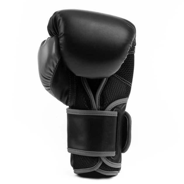 Боксерские перчатки Everlast POWERLOCK TRAINING GLOVES Уни 16 унций Черный/Серый (870310-70-816 16) - фото 7