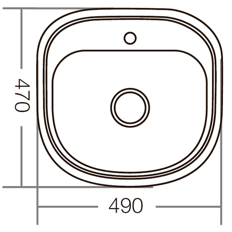 ᐉ  кухонная Zerix Z4947-08-180D с нержавейки врезная прямоугольная .
