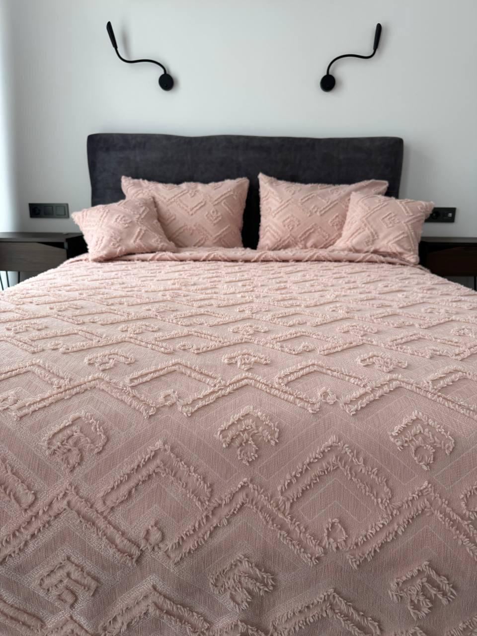 Покривало Бйорк 260x250 см Ніжно-рожевий (23743-12-260x250cm) - фото 5