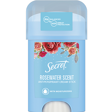 Антиперспірант кремовий Secret Rosewater Scent з ароматом трояндової води 40 мл (10430140) - фото 1