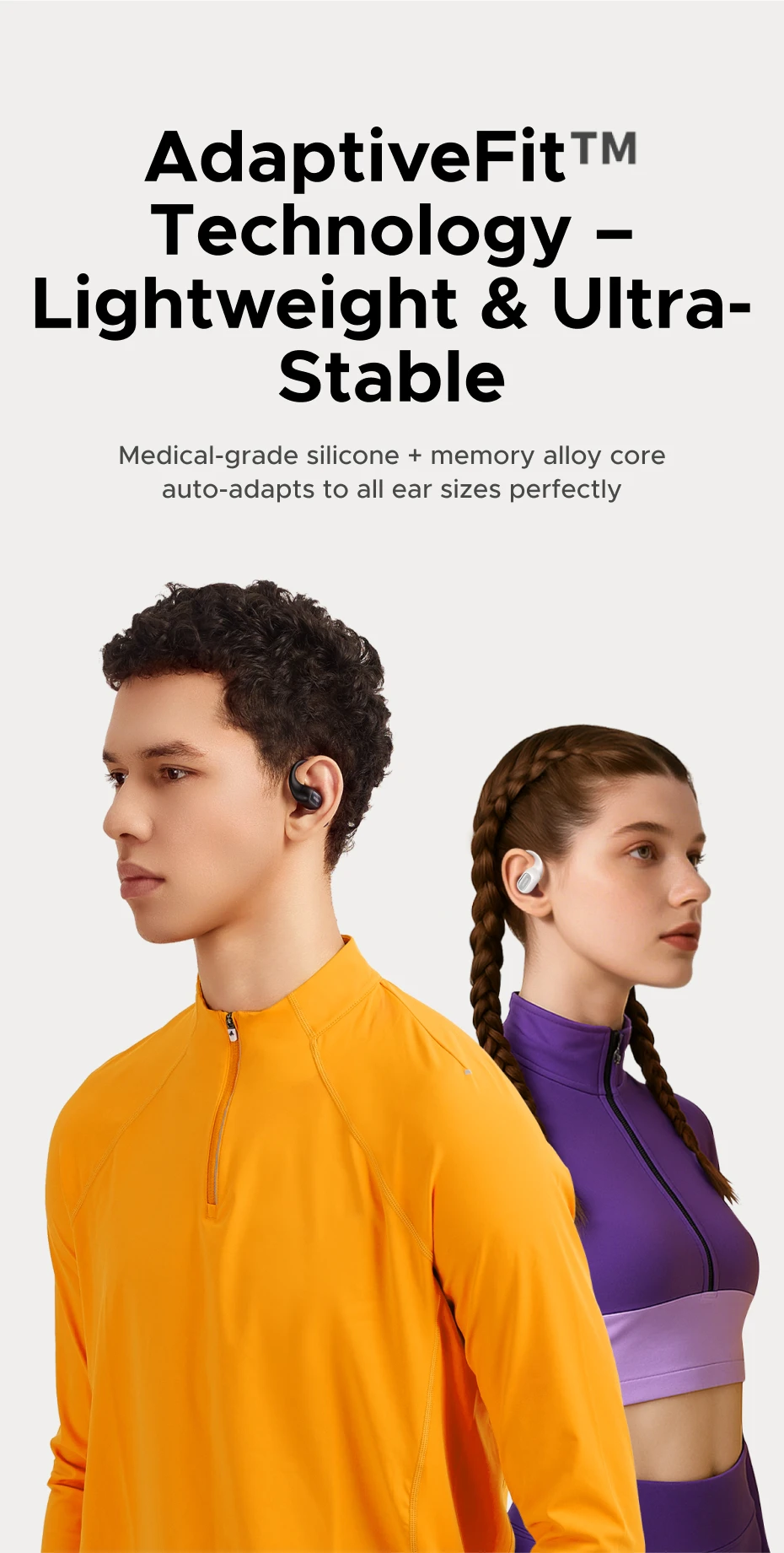 Наушники беспроводные UGREEN WS213 FitBuds Open-Ear Bluetooth 6.0 Black (WS213) - фото 14 Наушники беспроводные UGREEN WS213 FitBuds Open-Ear Bluetooth 6.0 Black (WS213) - фото 14