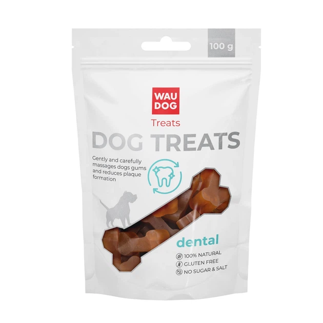 Лакомство для собак Collar WAUDOG Treats Стоматологическая кость со вкусом утки 100 г
