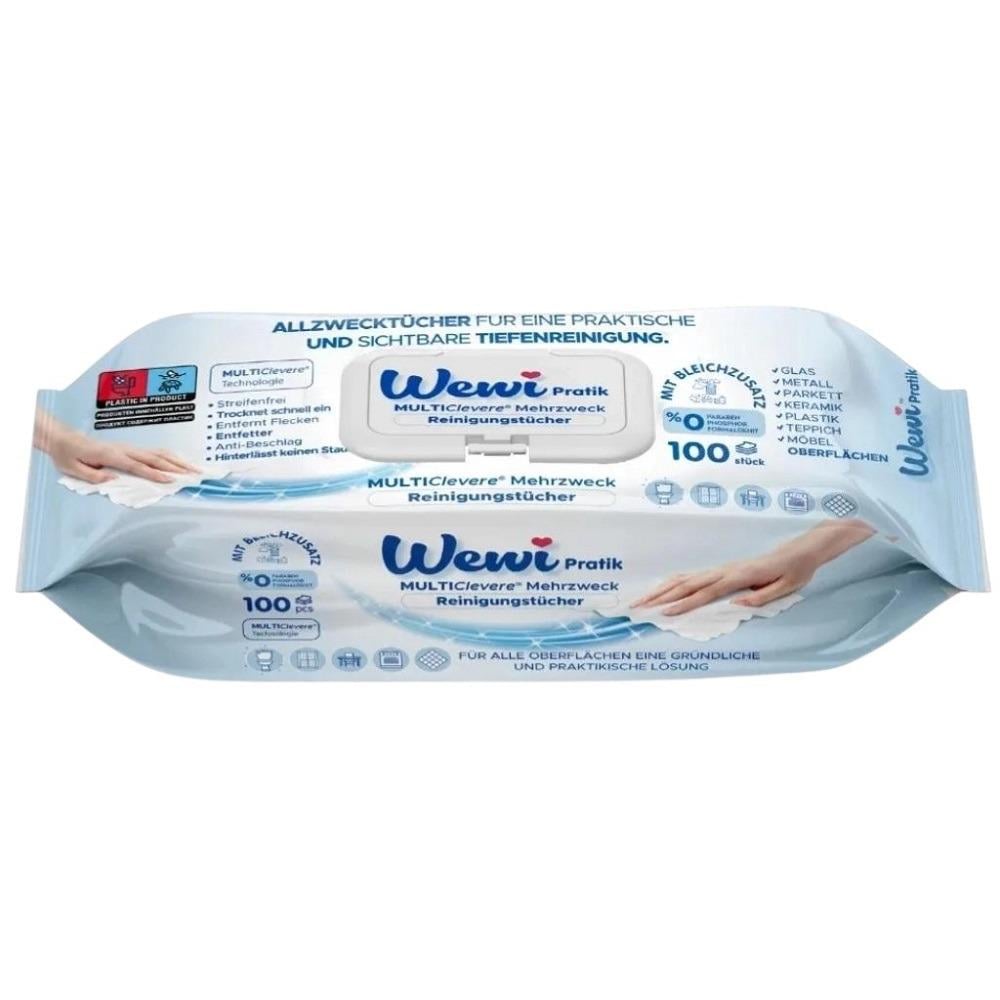 Салфетки влажные для уборки парфюмированные WEWI 100 шт. (EG-1000105)