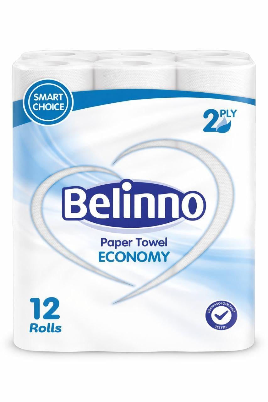 Бумажные полотенца BELINNO 2-слойные из целлюлозы 12 шт. (32526713)