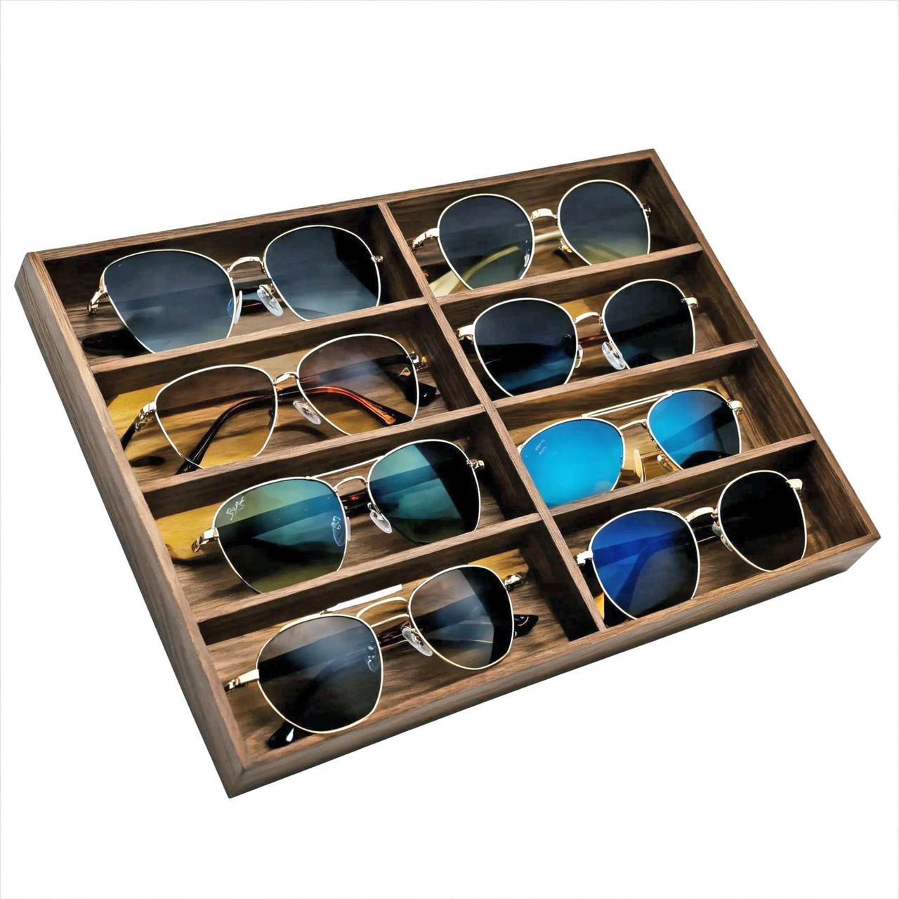Органайзер для окулярів з дерева Ольтарі 8 Сепія (ОЧК-806508)