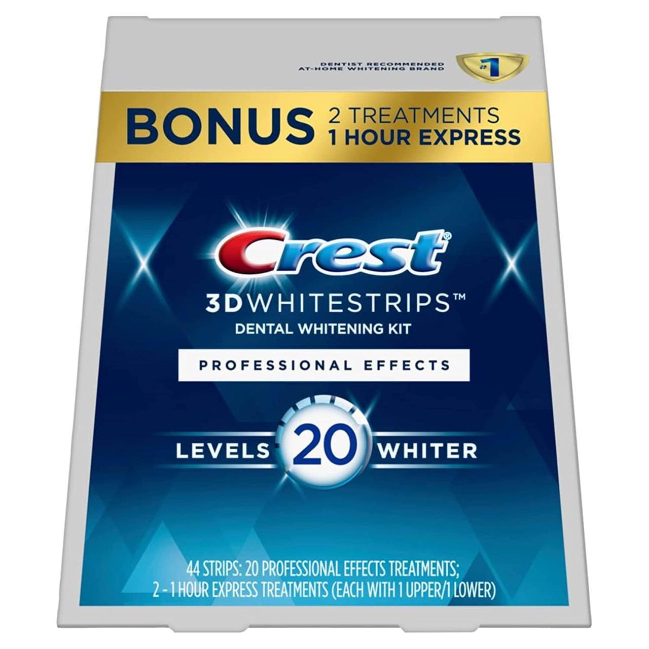 Смужки для зубів відбілюючі Crest 3D White Professional Effects Whitestrips Levels 20 Whiter 22 шт. (21682762)