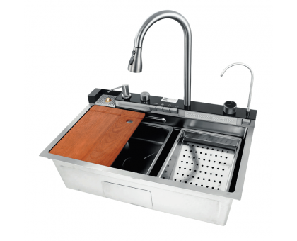 Мийка багатофункціональна з вбудованим змішувачем MIXXUS MH7546-SET-06.SUS304 DECOR (MX9577) Мийка багатофункціональна з вбудованим змішувачем MIXXUS MH7546-SET-06.SUS304 DECOR (MX9577)