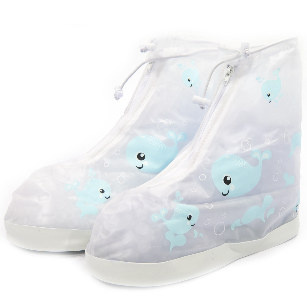 Бахилы детские Lesko резиновые кит Бело-синий (1145122589)