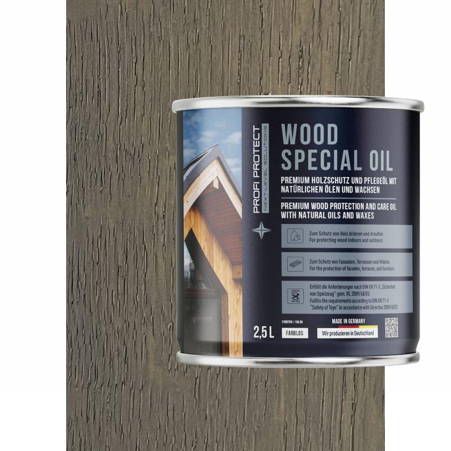 Масло для террасной доски ProfiProtect Wood Special Oil с воском 2,5 л Dusty Grey eiche (24645525)