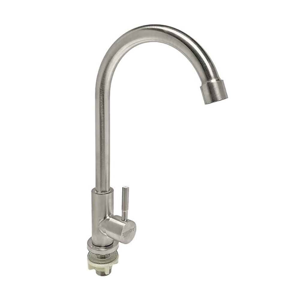 Смеситель для кухни Zegor SAP14-А090 однорычажный на гайке нержавейка