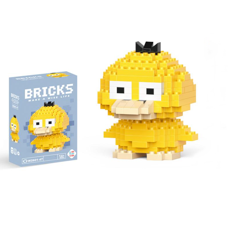 Конструктор фигурка BRICKS пиксели Уточка Псайдак 184 деталей (W047) Конструктор фигурка BRICKS пиксели Уточка Псайдак 184 деталей (W047)