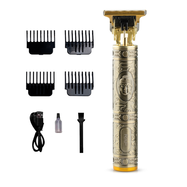 Тример акумуляторний RAF R.430 для бороди та волосся 5 Вт 4 насадки (ML-04753) Тример акумуляторний RAF R.430 для бороди та волосся 5 Вт 4 насадки (ML-04753)