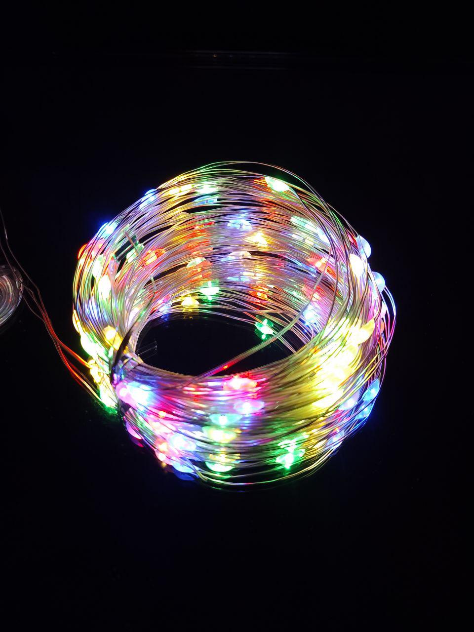 Гирлянда от USB светодиодная капли 10 м 100 LED 8 режимов с пультом.