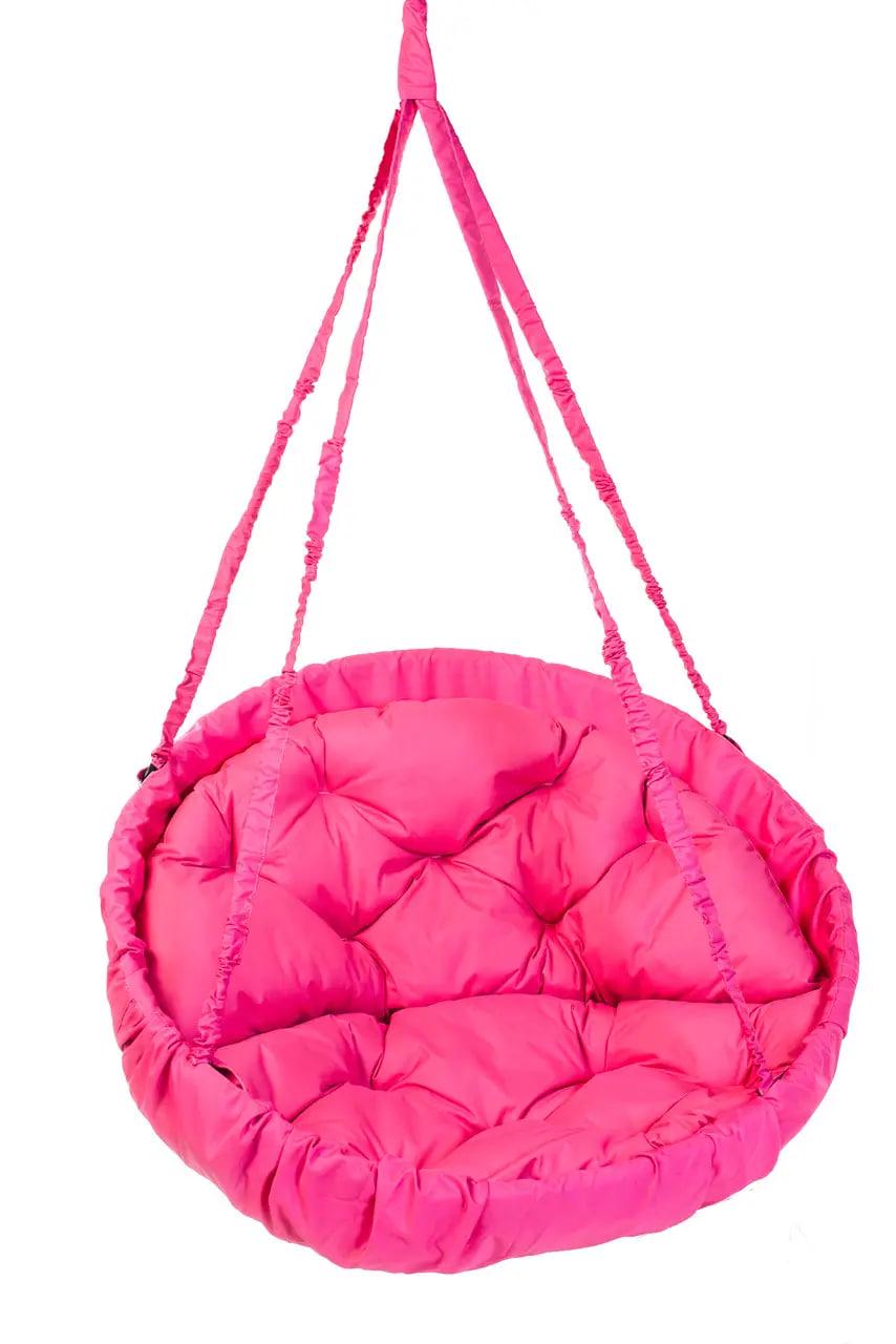 Качеля-гамак садовая Lux до 120 кг Розовый (27844245) - фото 1