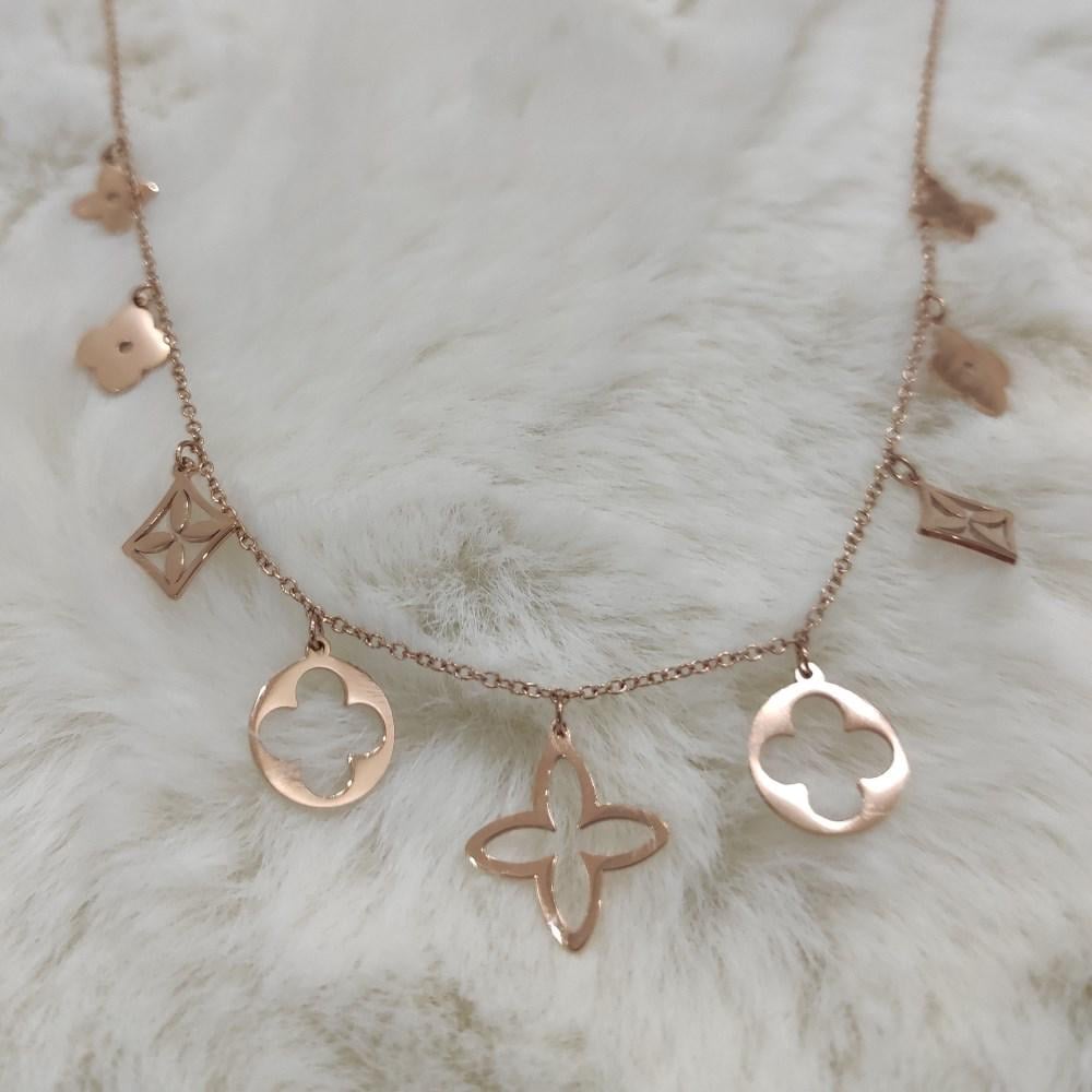 Подвеска женская с позолотой из нержавеющей медицинской стали (PSw-054)