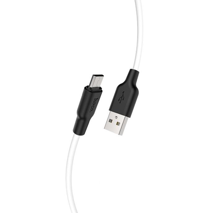 Кабель Hoco X21 Plus USB to MicroUSB 2,4A Silicone Connectors 1 м White (6931474711861) Кабель Hoco X21 Plus USB to MicroUSB 2,4A Silicone Connectors 1 м White (6931474711861)
