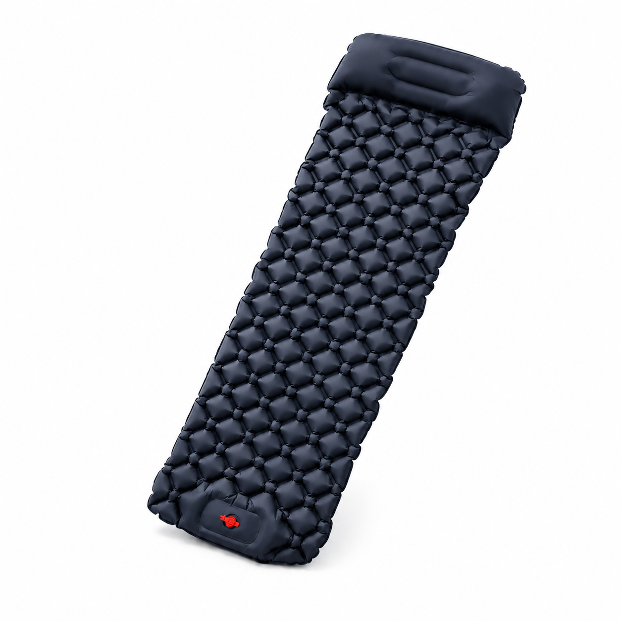 Каремат надувной Outdoor Sleeping GS-7107 с подушкой и встроенным ножным насосом 195х60 см Черный