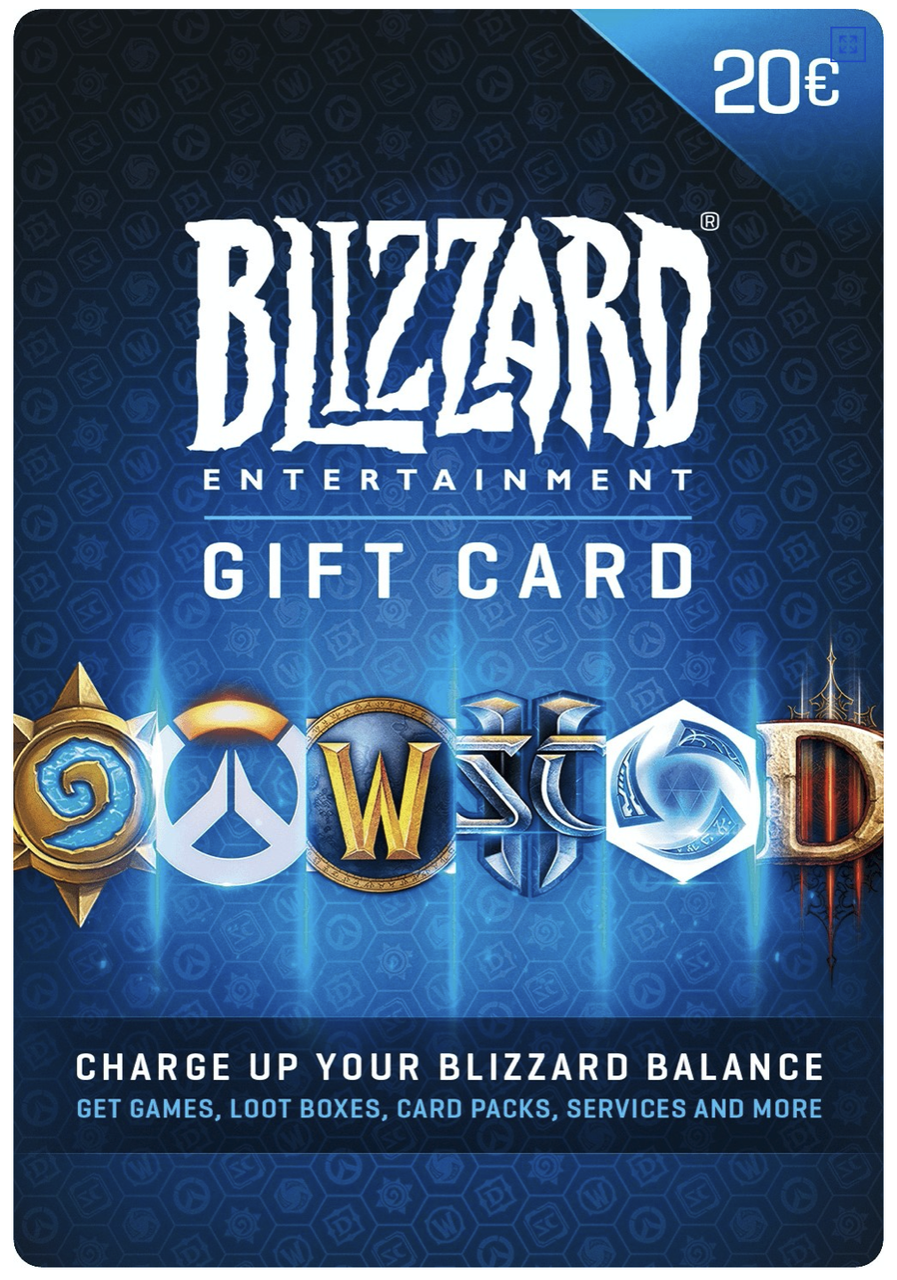 Подарочная карта Blizzard Gift Card на 20 EUR EU-регион