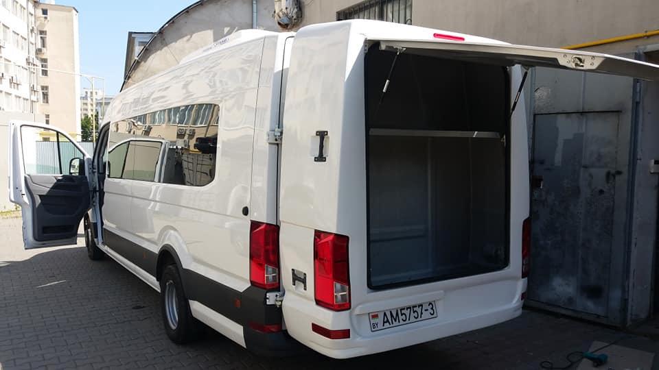 Навесной багажник Cagatay для Volkswagen Crafter 2016 г. стеклопластик под покраску (120184)