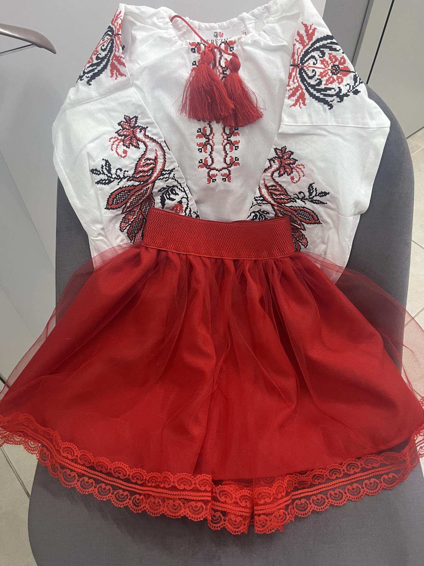 Юбка для девочки 104 см Красный (456) - фото 4 Юбка для девочки 104 см Красный (456) - фото 4