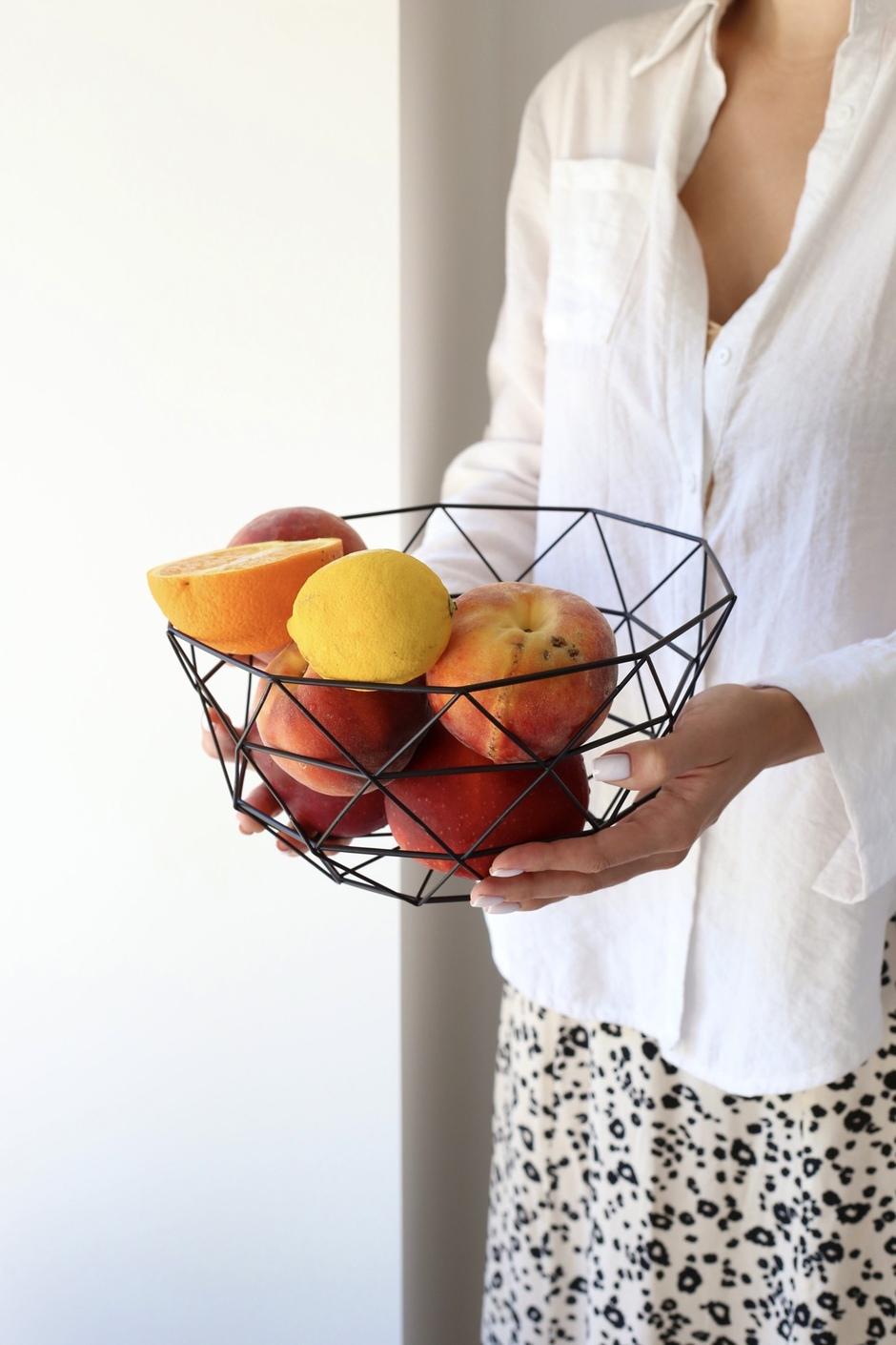 Фруктовница Геометрия маталлическая 27х14 см Черный (00000010044) - фото 5 Фруктовница Геометрия маталлическая 27х14 см Черный (00000010044) - фото 5