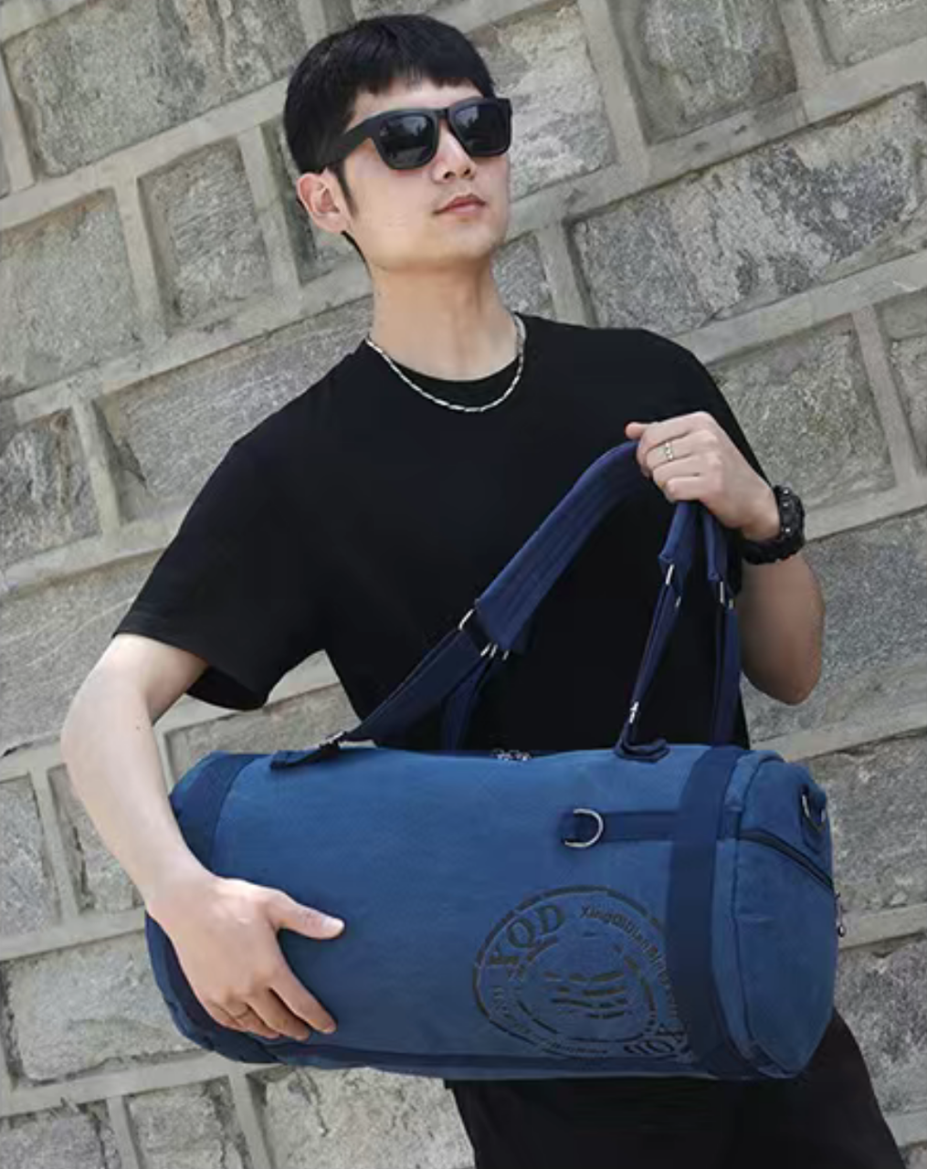 Дорожня сумка через плече тканинна Синій (2034635515) - фото 2 Дорожня сумка через плече тканинна Синій (2034635515) - фото 2