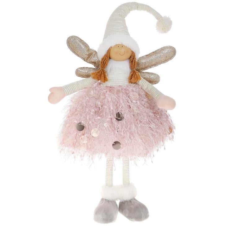 Мягкая игрушка BonaDi Ангел Девочка в розовом (822-351)