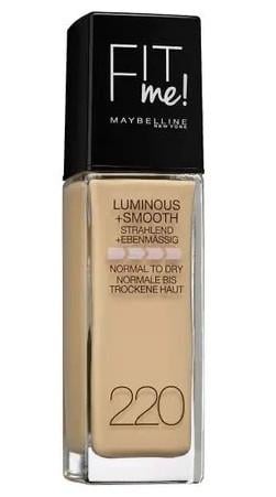Тональная основа для лица Maybelline New York Fit Me! Luminous & Smooth Liquid Foundation 220 Natural Beige 30 мл (2193850063)