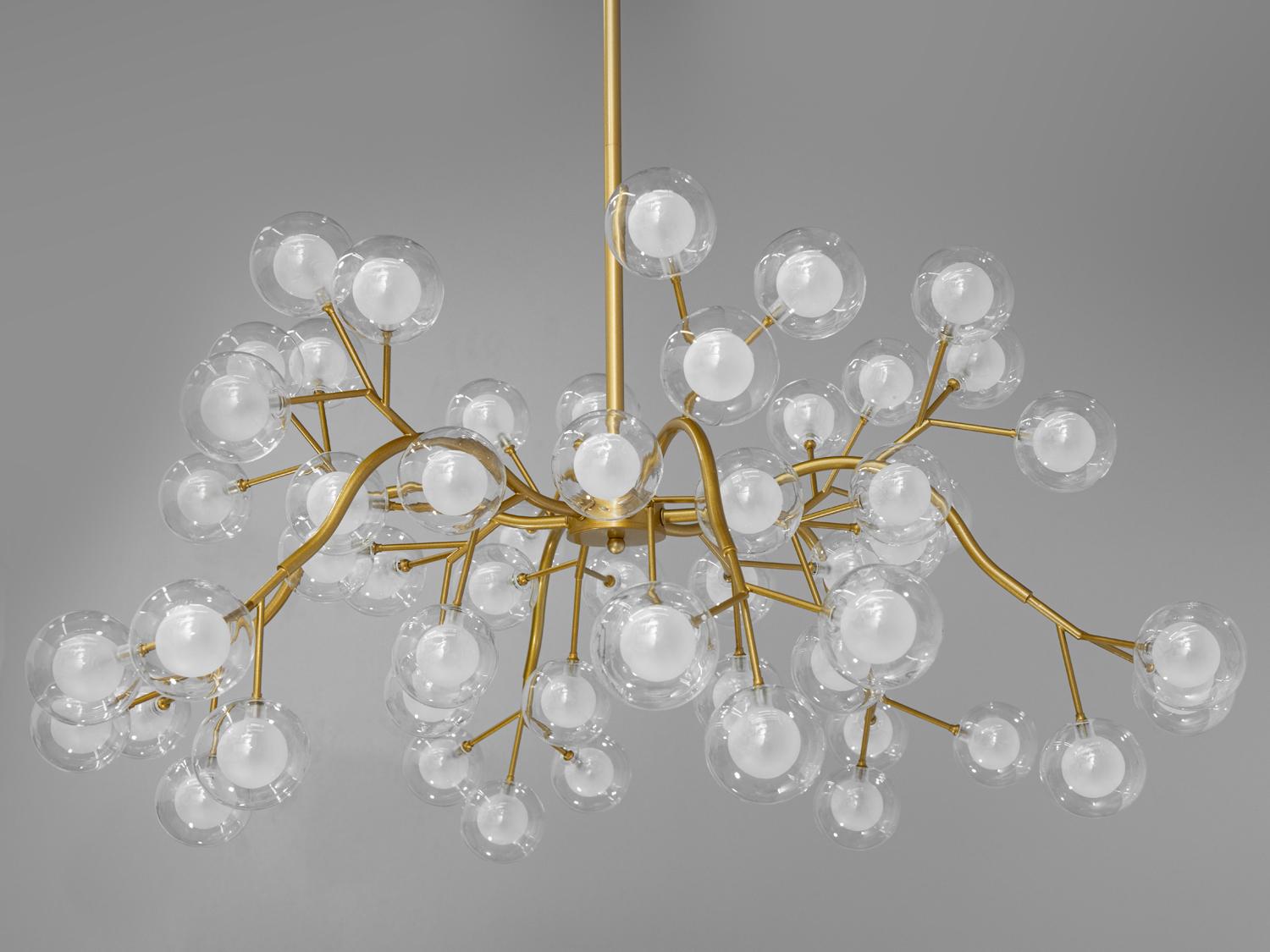 Люстра подвесная Светлячок 54 ламп Золотой (886-54B GD) - фото 2 Люстра подвесная Светлячок 54 ламп Золотой (886-54B GD) - фото 2