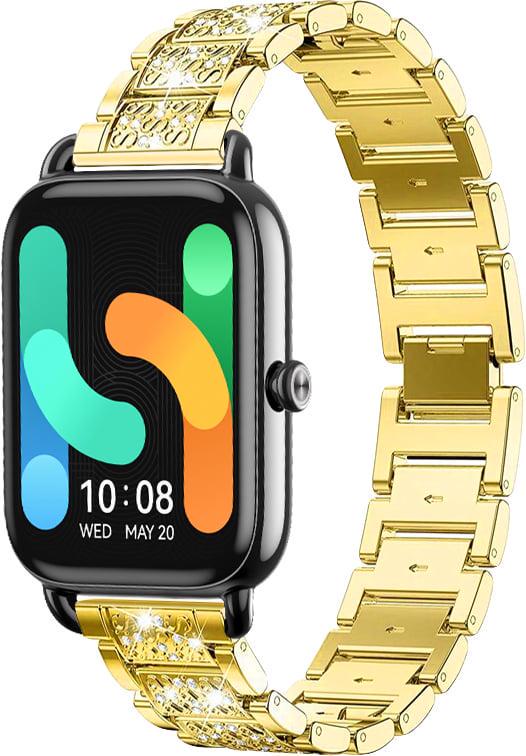 Браслет металлический Glam для Haylou RS4 Plus LS11 Gold (40628-2A)