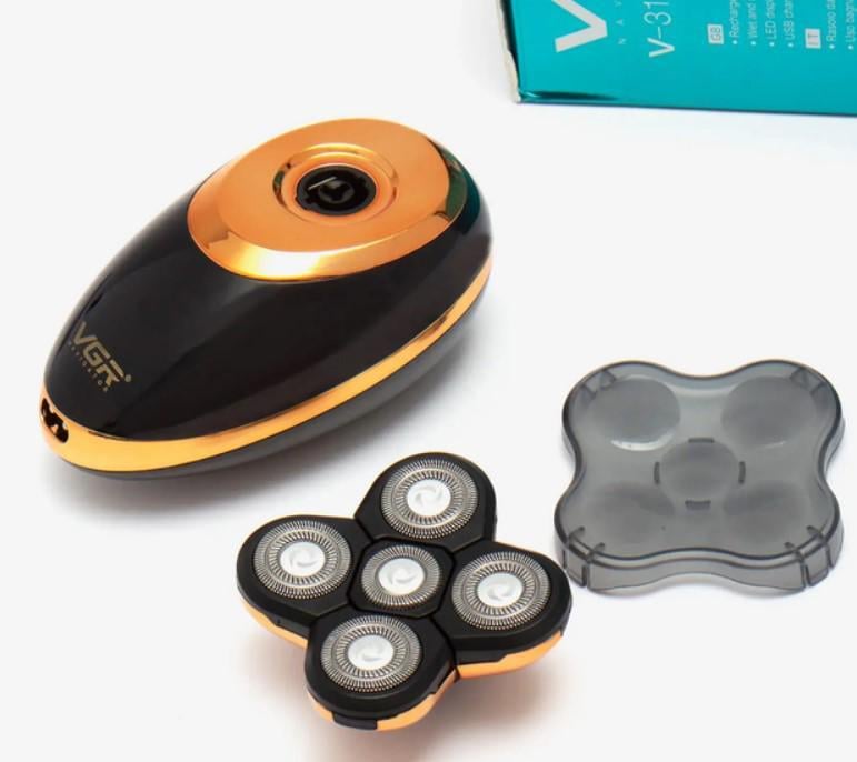 Електробритва чоловіча VGR V-316 5в1 для стрижки волосся бороди та вусів Чорний (2390000050) - фото 9 Електробритва чоловіча VGR V-316 5в1 для стрижки волосся бороди та вусів Чорний (2390000050) - фото 9