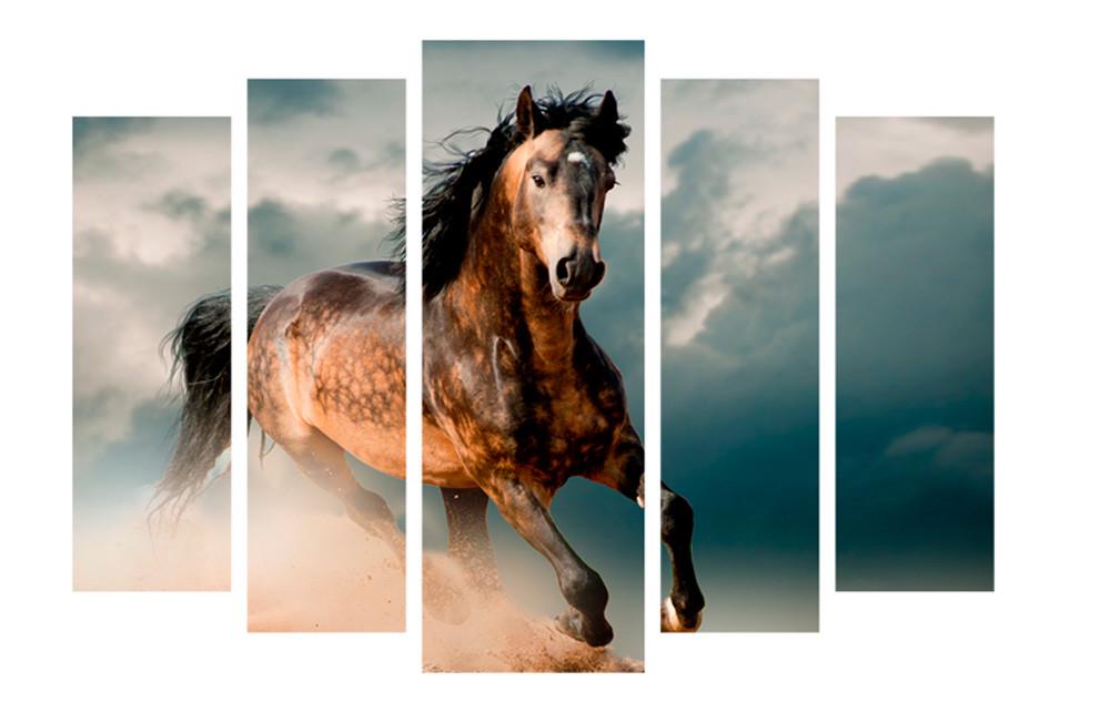 Картина модульная на холсте DK Лошадь 108х80 см (DKPM5-я447)